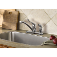 Adler Chrome One-Handle Low Arc Kitchen Faucet