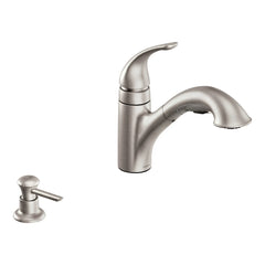 Caprillo Chrome one-handle low arc kitchen faucet