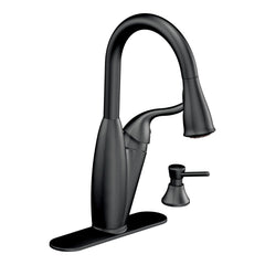 Solidad Chrome one-handle high arc pulldown kitchen faucet