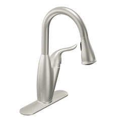 Solidad Chrome one-handle high arc pulldown kitchen faucet