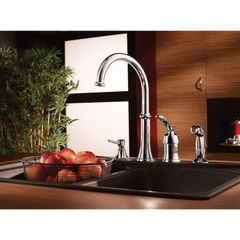 Quinn Chrome one-handle high arc kitchen faucet