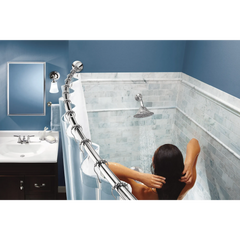 Curved Shower Rods Chrome Tension Curved Shower Rod