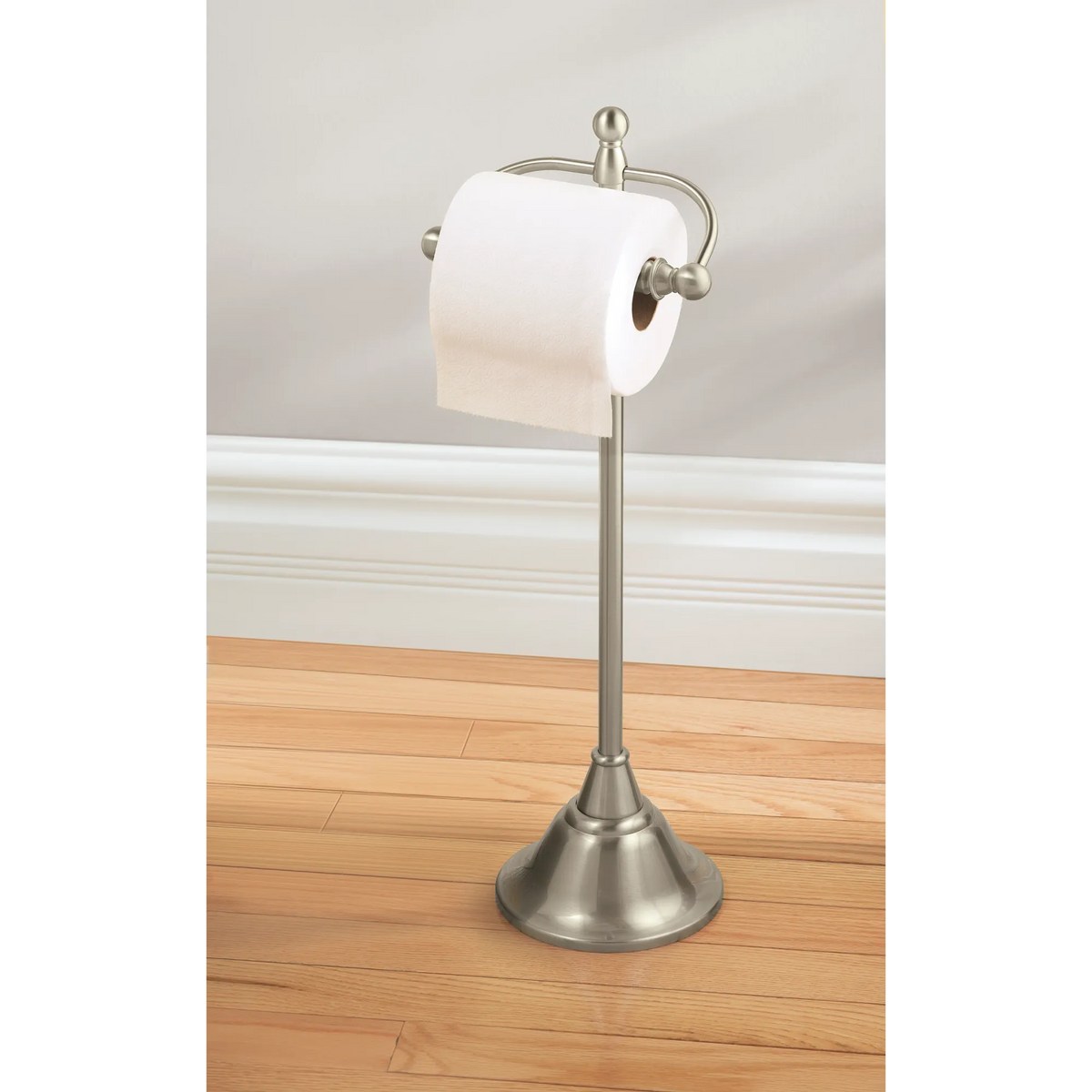 Sage Brushed nickel Freestanding Toilet Paper Holder