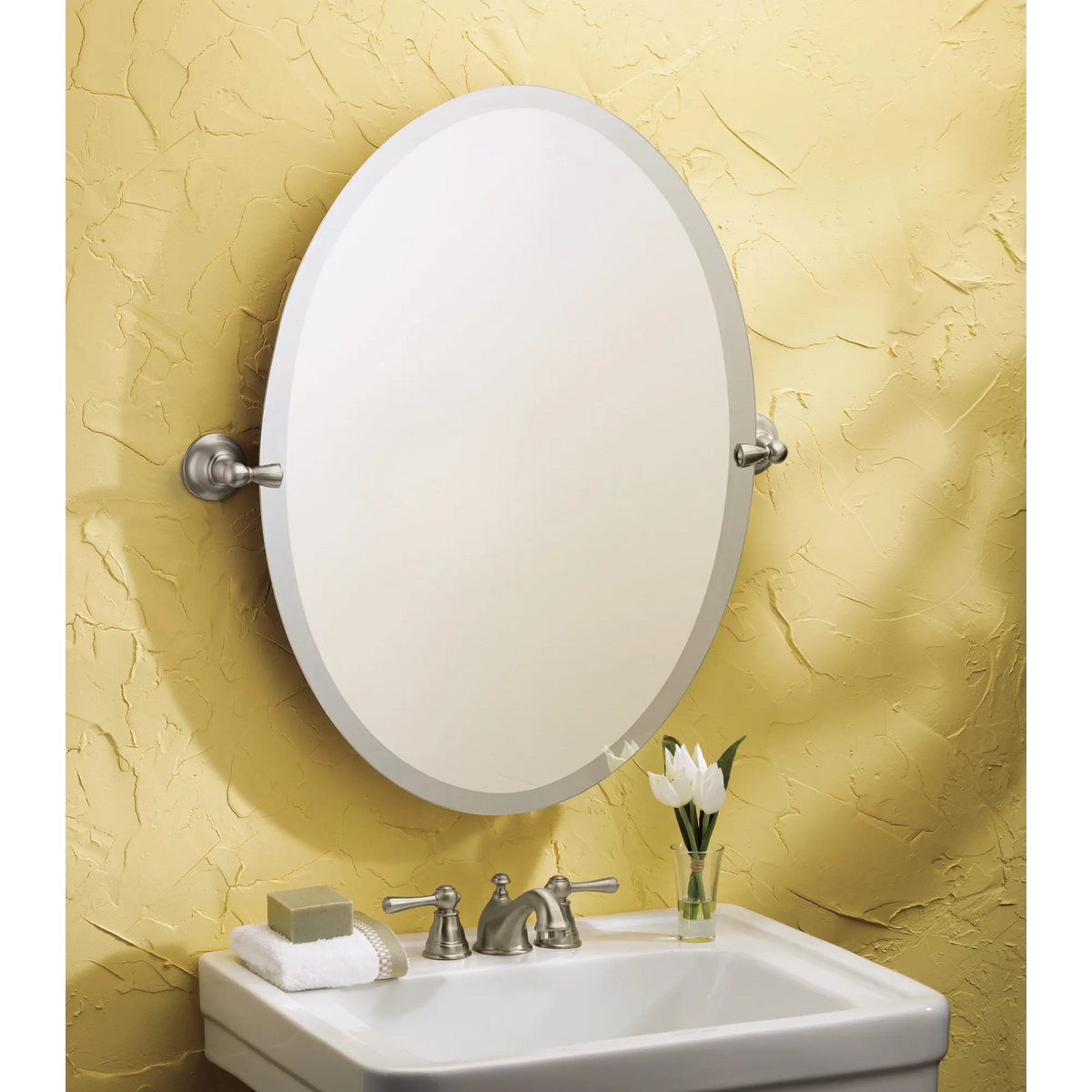 Sage Brushed nickel Mirror