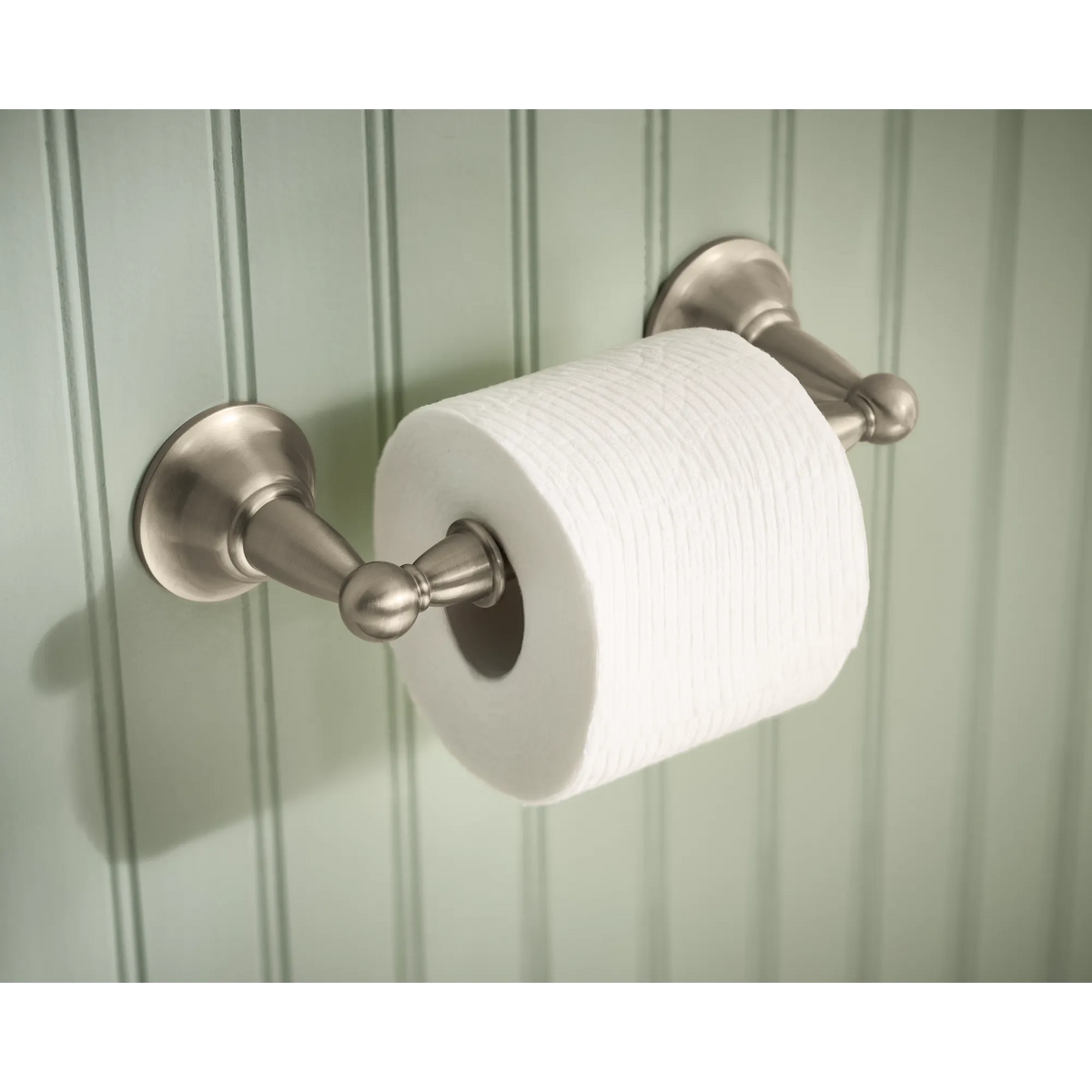 Sage Brushed Nickel Pivoting Toilet Paper Holder
