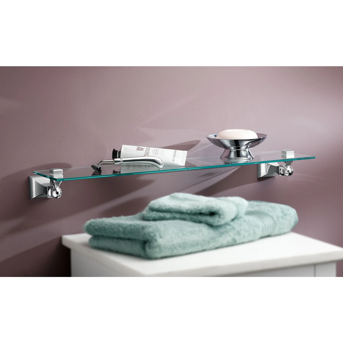 Retreat Chrome Vanity Shelf