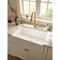 Host 30" Fireclay Undermount Apron Front Single Bowl Sink