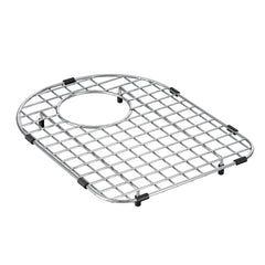 Moen Stainless D Shape Rear Drain Bottom Grid Accessory fits 13" x 16.5" Sink Bowls