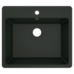 Host 25" Granite Dual Mount Single Bowl Sink
