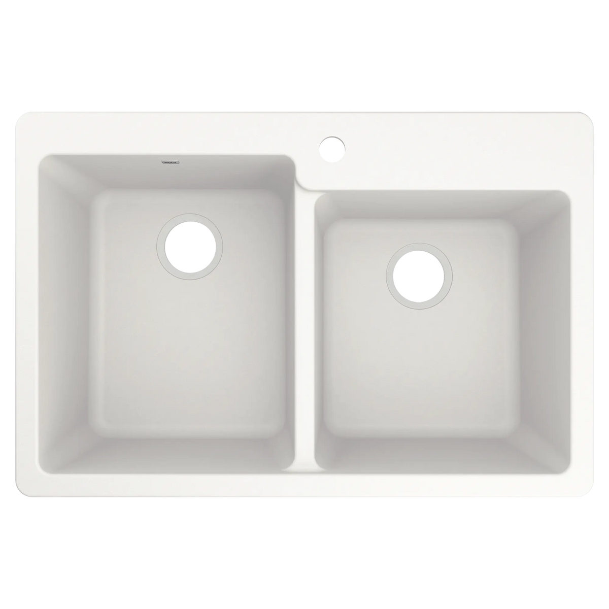 Host 33" Granite Dual Mount Double Bowl Sink