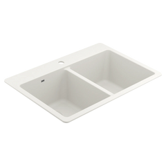 Host 33" Granite Dual Mount Double Bowl Sink