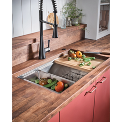 Luxe Chef 32" Workstation Undermount Single Bowl Sink With Accessories