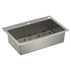 Prep 33" Stainless Steel  Dual Mount Single Bowl Sink