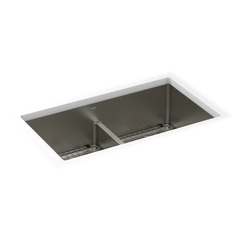 Prep 33" Stainless Steel  Dual Mount Double Bowl Sink