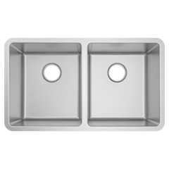 Prep 32" Undermount Double Bowl Sink