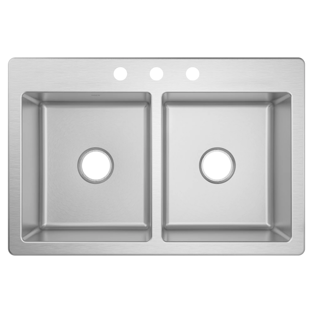Prep 33" Stainless Steel  Drop-in Double Bowl Sink