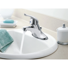 Chateau Chrome One-Handle Low Arc Bathroom Faucet