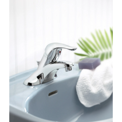 Chateau Chrome One-Handle Low Arc Bathroom Faucet