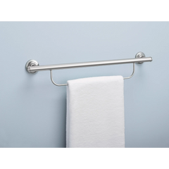 Chrome 24" Grab Bar with Towel Bar