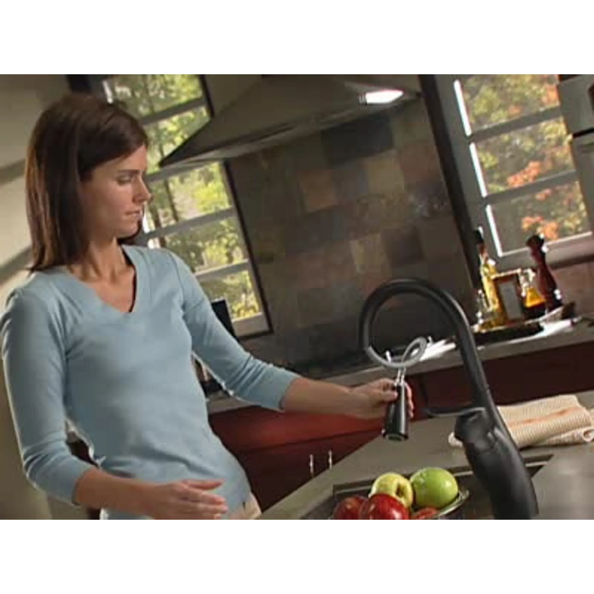 Medora Chrome one-handle high arc pulldown kitchen faucet