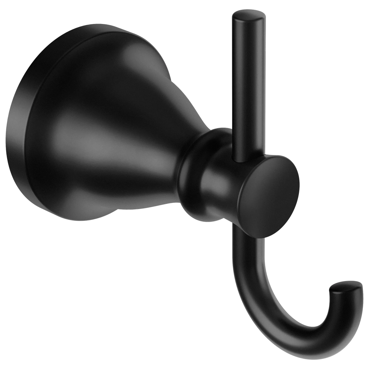 Hilliard Matte black double robe hook