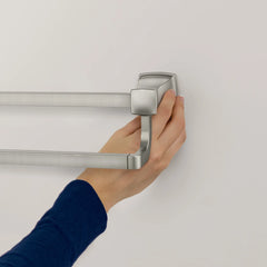 Hensley Brushed nickel 24" Double Towel Bar