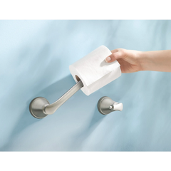 Tiffin Brushed Nickel Pivoting Toilet Paper Holder