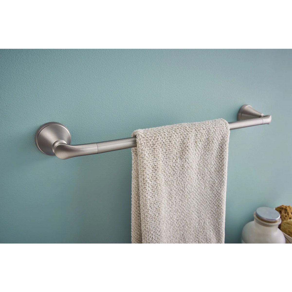 Tiffin Brushed nickel 18" Towel Bar