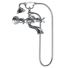 Weymouth Chrome Two-Handle Tub Filler including Handheld Shower