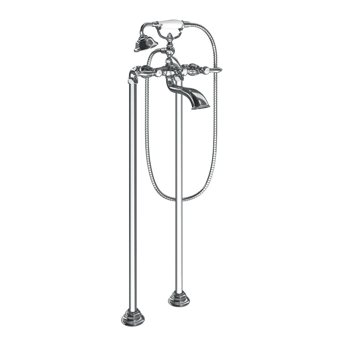 Weymouth Two-Handle Tub Filler including Handheld Shower