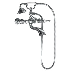 Weymouth Two-Handle Tub Filler including Handheld Shower