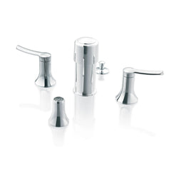 Fina Chrome two-handle bidet faucet