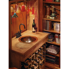 Waterhill Chrome two-handle high arc bar faucet