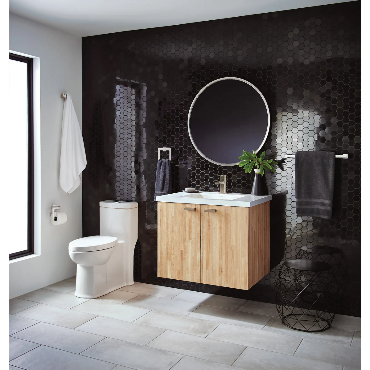 90 Degree One-handle Bathroom Sink Faucet