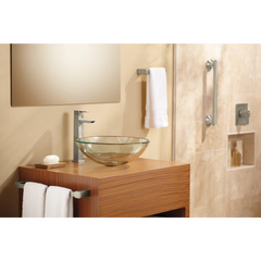 90 Degree One-Handle High Arc Vessel Bathroom Faucet
