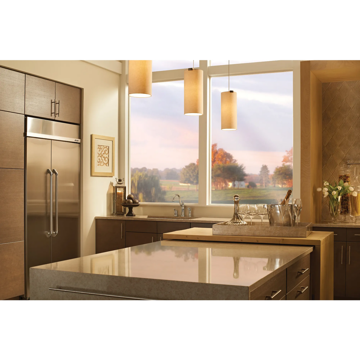 Waterhill Chrome One-Handle High Arc Kitchen Faucet