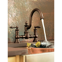 Waterhill Chrome Two-Handle High Arc Kitchen Faucet