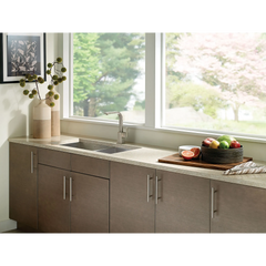 90 Degree Classic stainless one-handle high arc kitchen faucet