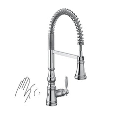 Weymouth MotionSense Wave One-Handle Pre-Rinse Spring Touchless Kitchen Faucet