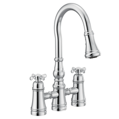Weymouth Two-Handle High Arc Pulldown Kitchen Faucet