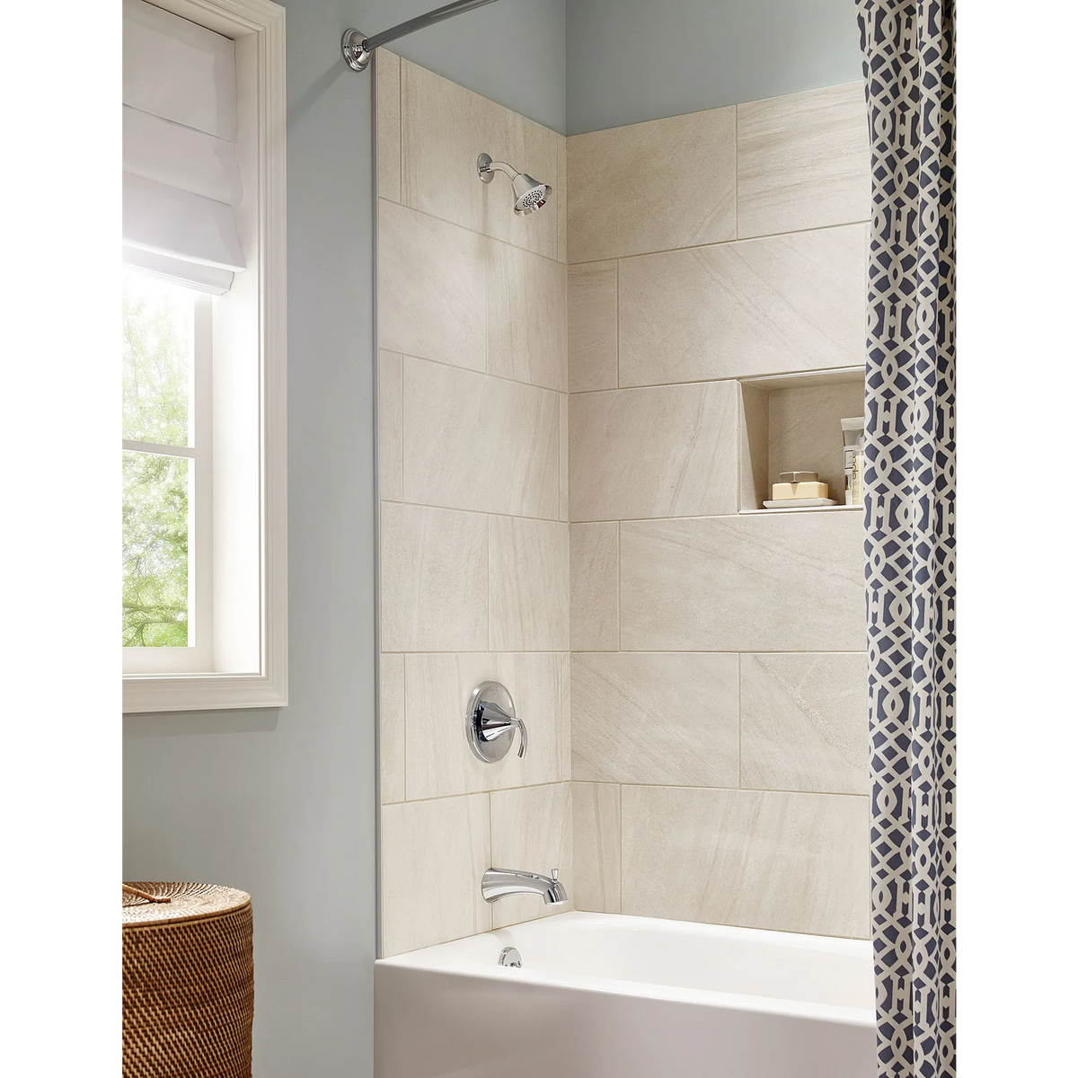 Glyde Chrome Posi-Temp(R) Eco-Performance Tub/Shower