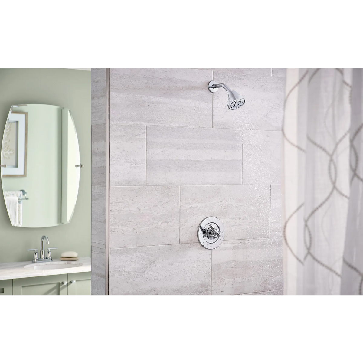 Gibson Chrome Posi-Temp(R) Eco-Performance Tub/Shower