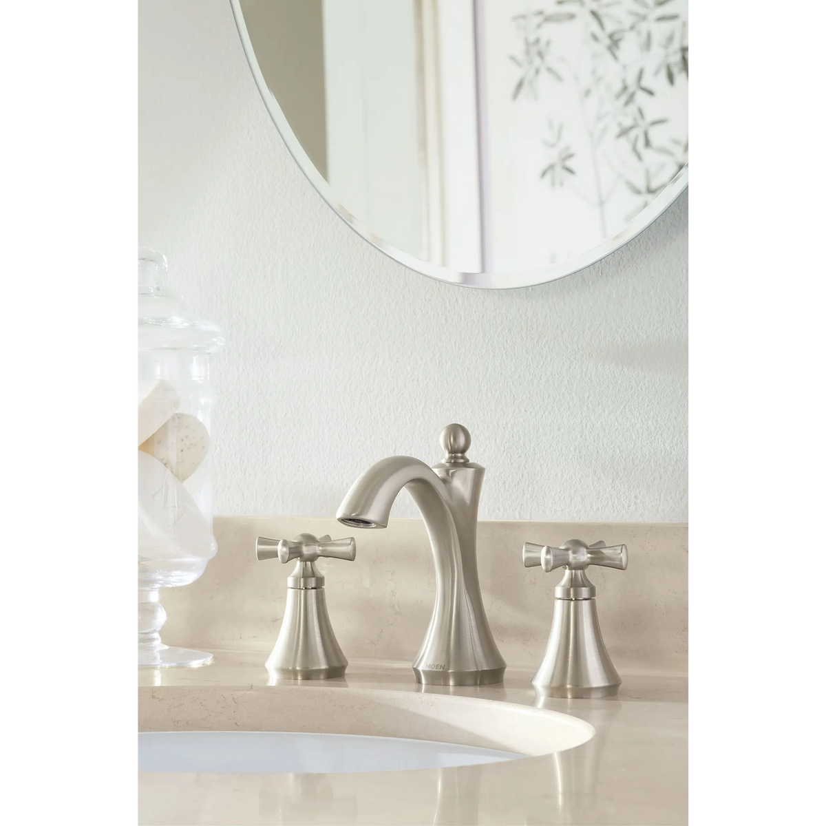 Wynford Chrome Two-Handle High Arc Bathroom Faucet