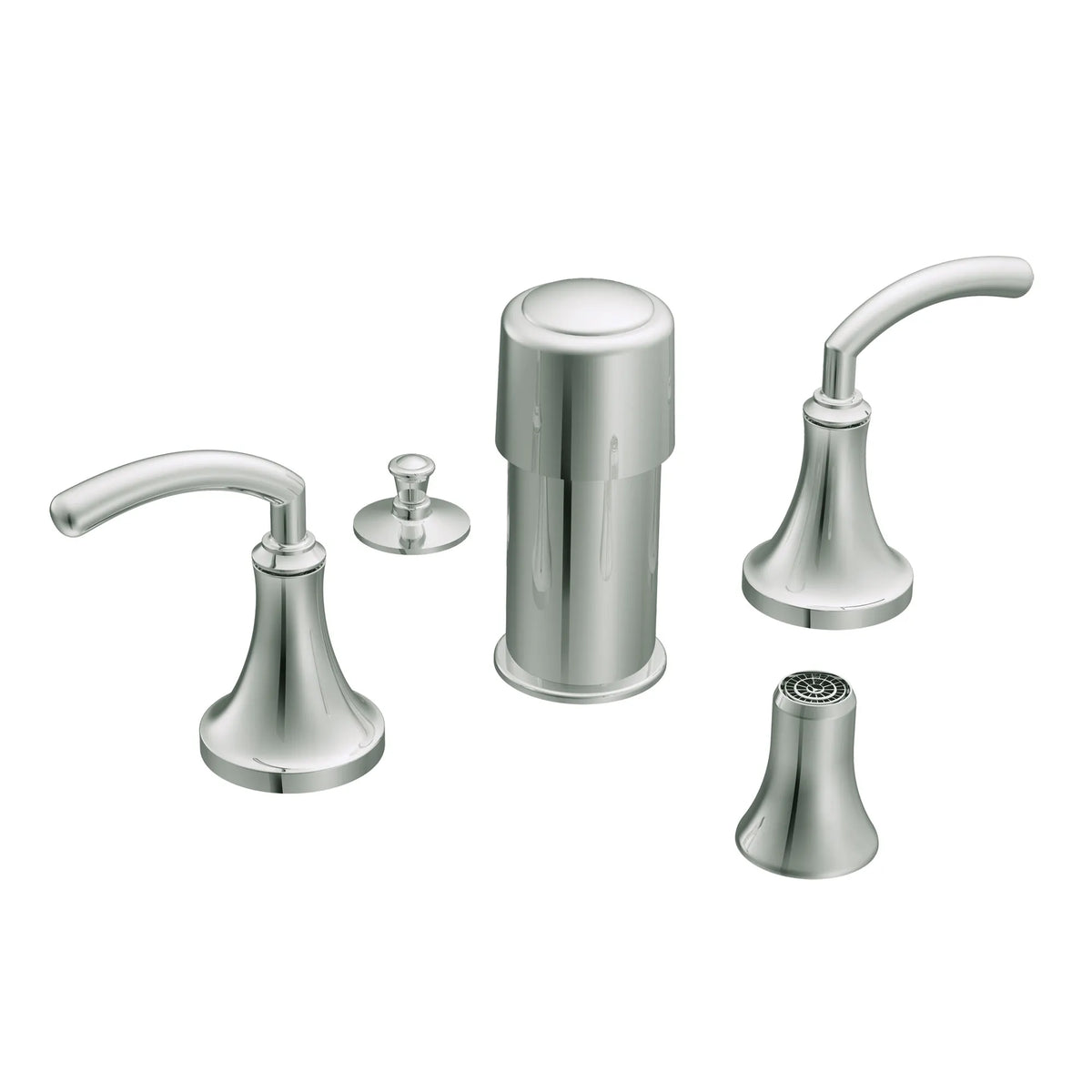 Icon Chrome two-handle bidet faucet