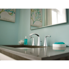 Glyde Chrome Two-Handle High Arc Bathroom Faucet