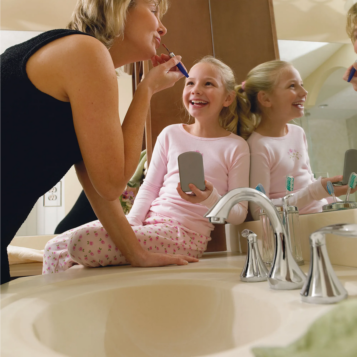 Eva Chrome two-handle high arc bathroom faucet