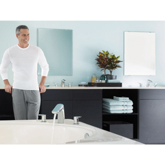 Method Chrome Two-Handle Low Arc Bathroom Faucet