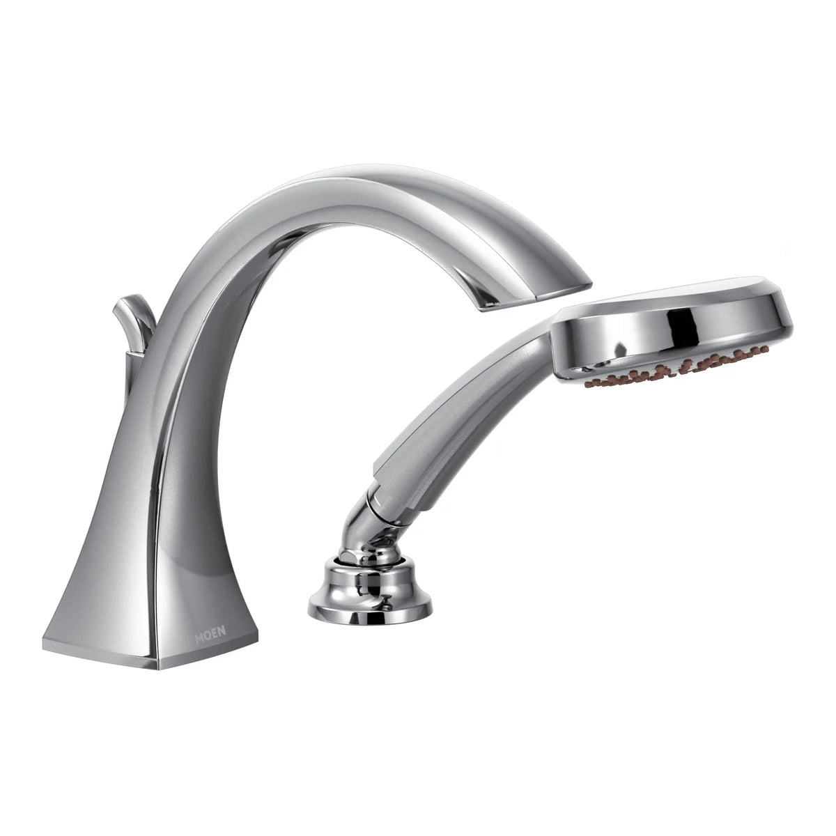 Voss Chrome high arc roman tub faucet includes hand shower