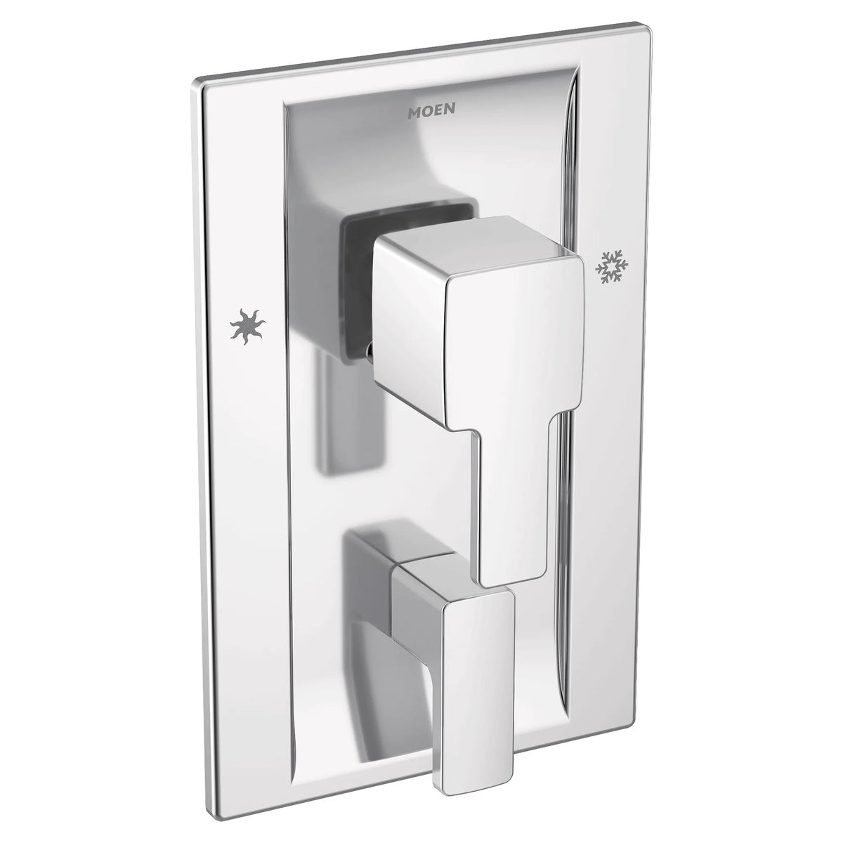 90 Degree Chrome Posi-Temp(R) with diverter valve trim