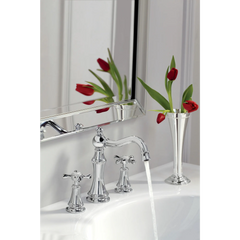 Weymouth Chrome Two-Handle High Arc Bathroom Faucet